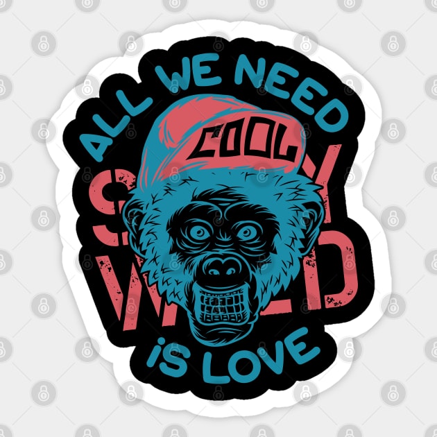 All we need is love Sticker by Design by Nara